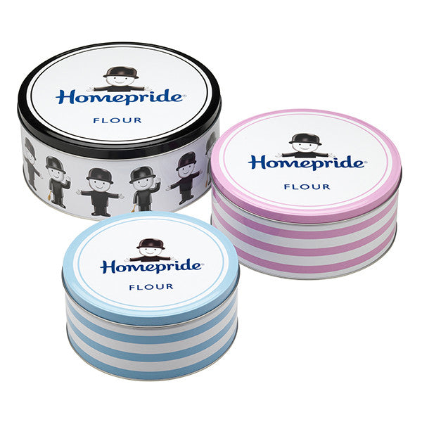 Set of three Fred cake tins