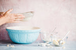 Slightly imperfect Fred blue ceramic mixing bowl by Mason Cash (No Tokens)