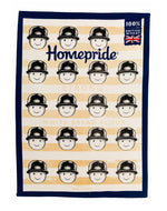 Fred orange tea towel by Tom Hovey