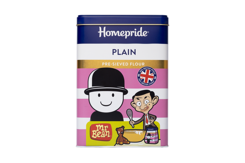 Plain Flour Storage Tin, Mr Bean & Fred