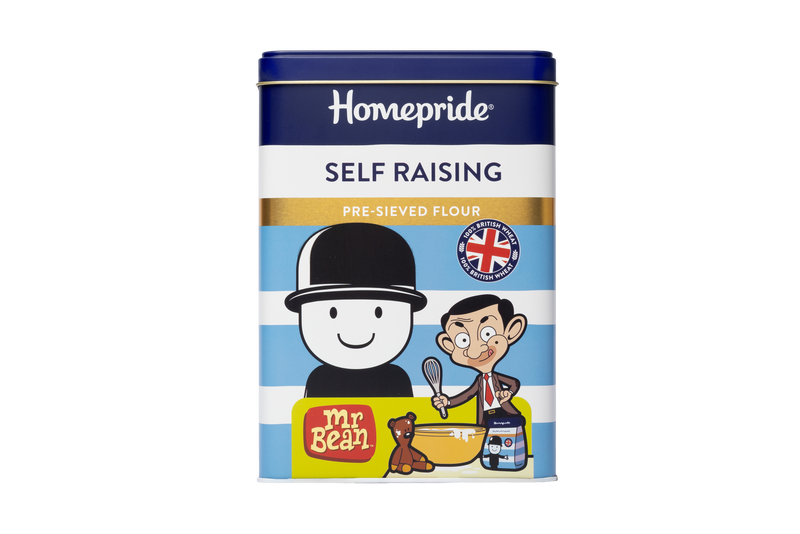 Self Raising Flour Storage Tin, Mr Bean & Fred