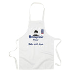White Bake with love apron 7 to 10 years