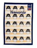 Fred yellow tea towel by Tom Hovey